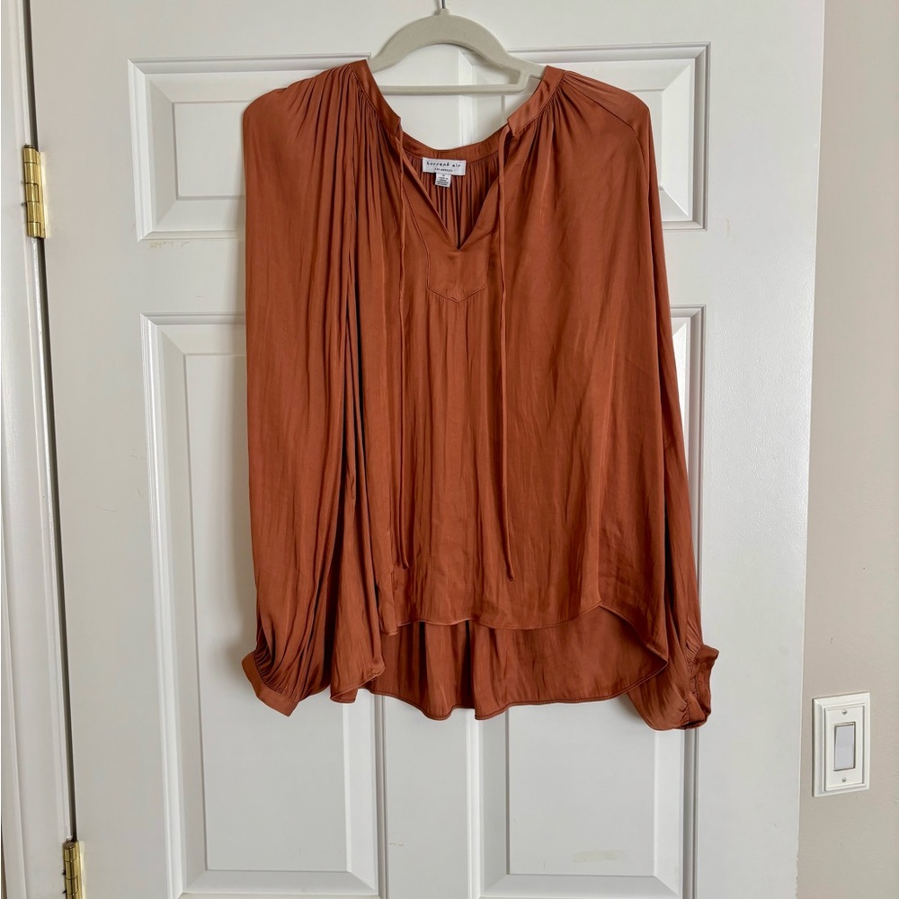 Anthropologie Terracotta Blouse